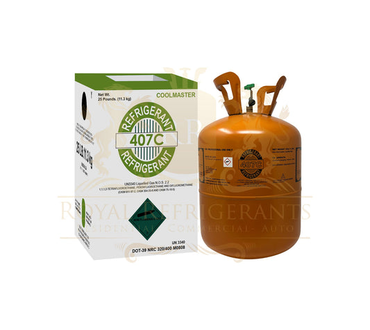 R-407C Réfrigérant – 25 lb / 11,3 kg – Neuf & Scellé